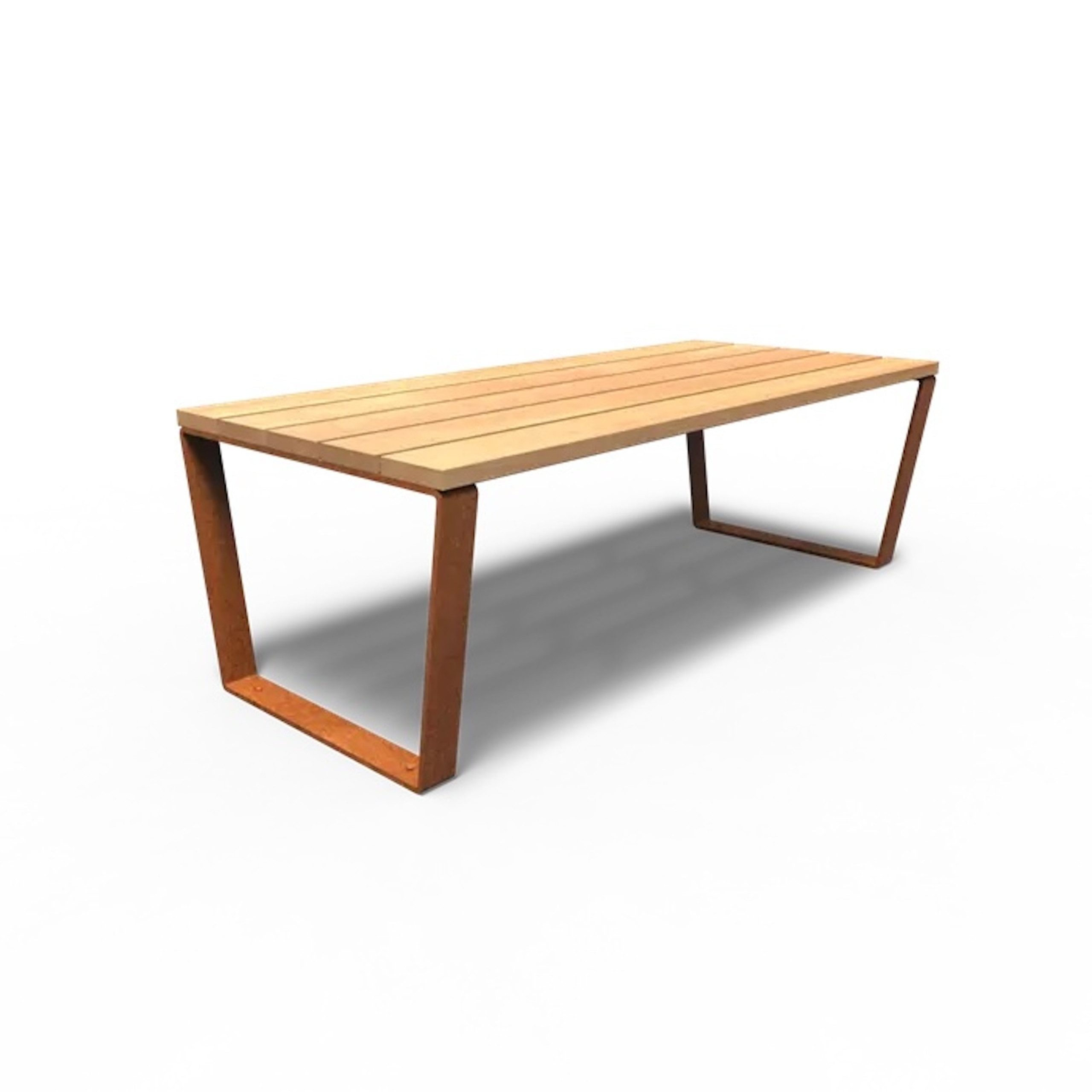 Adezz Adezz Gartentisch Serie MIO 230 x 100 x 76 cm Holzplatte aus Garapa
