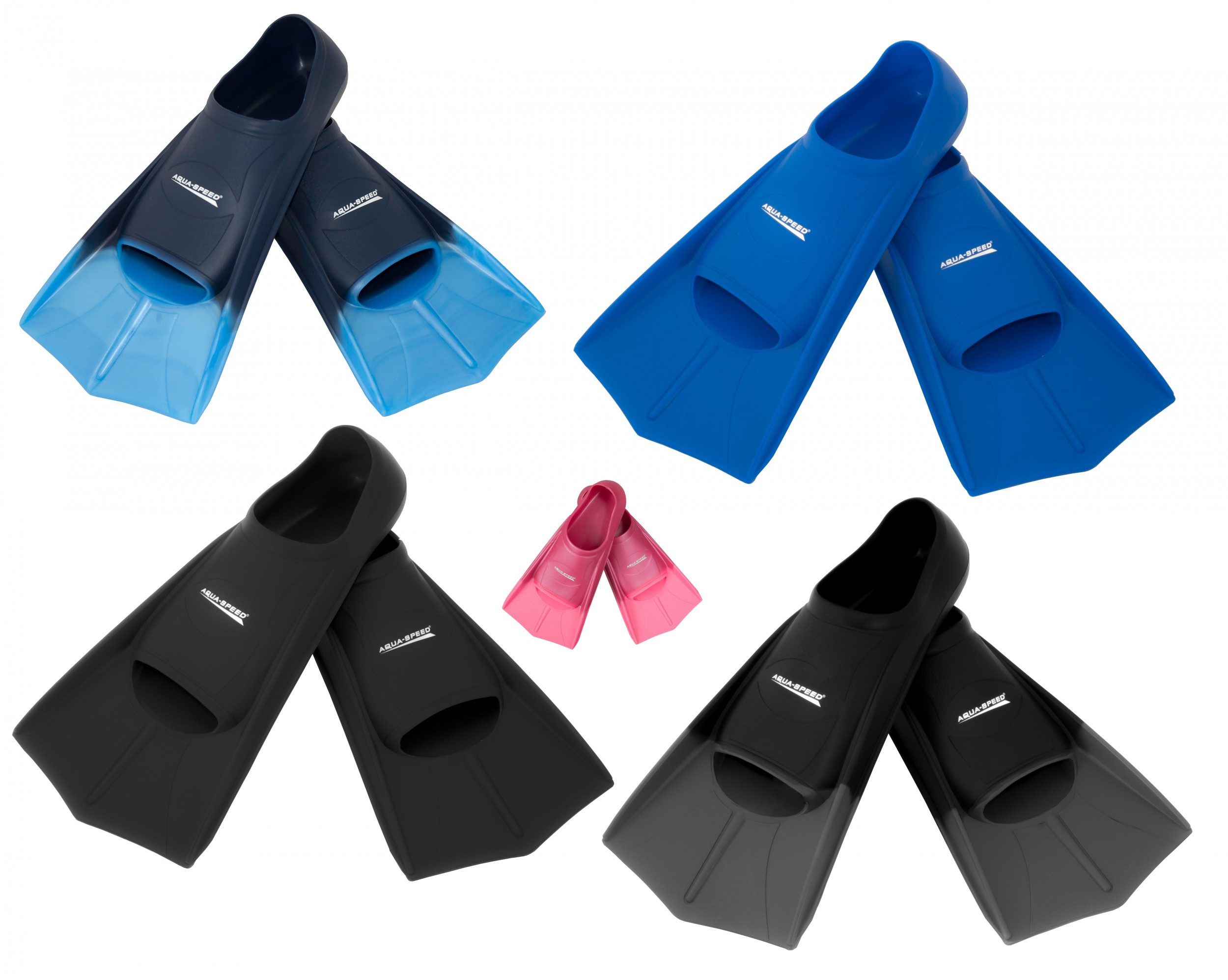 Aqua Speed Flosse HIGH TECH Kurze Trainingsflossen Schwimmtraining Größen 33-48, Kurze Flosse für einfache Handhabung