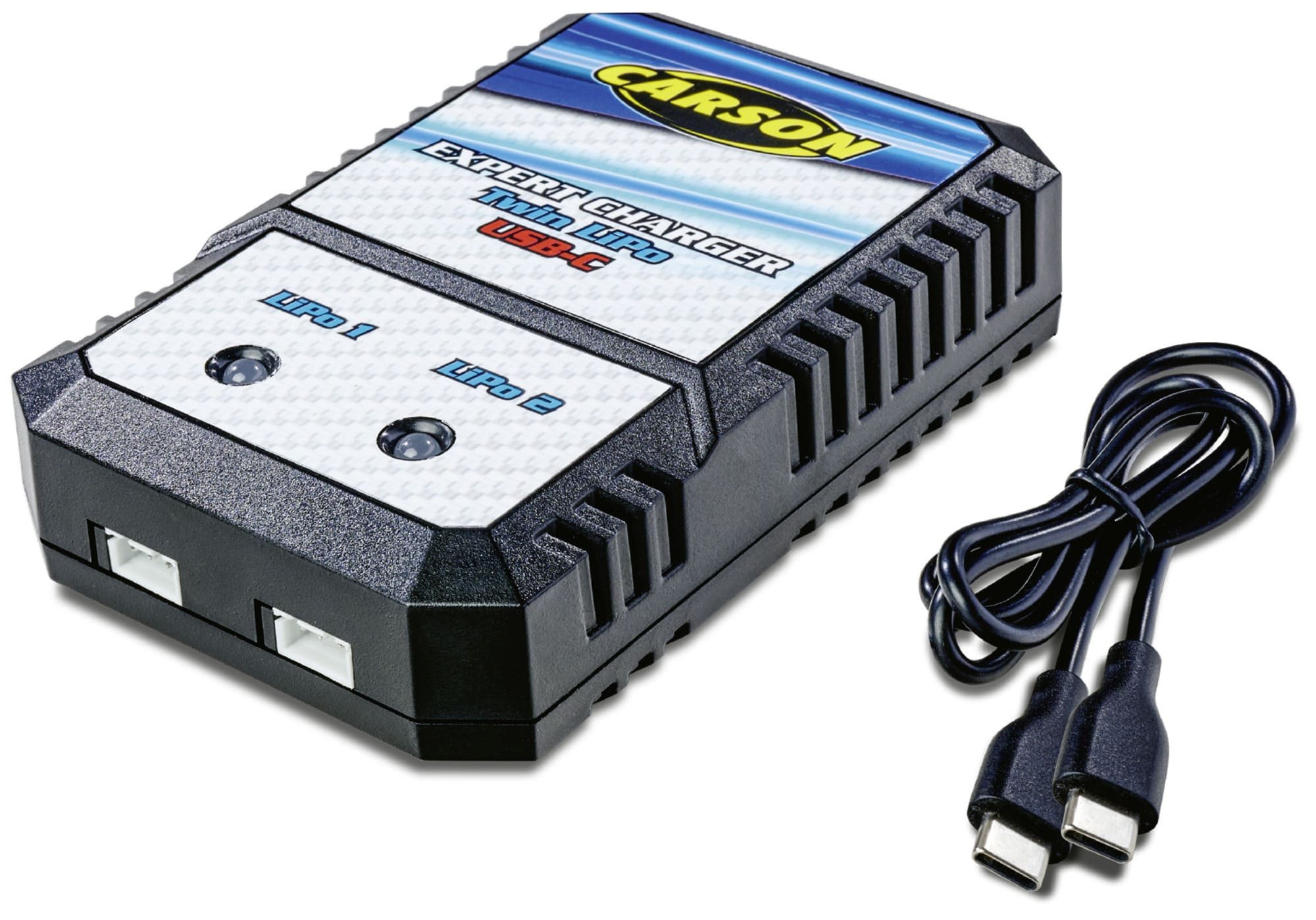 CARSON Carson Expert Charger Twin Lipo USB-C RC-Ladegerät