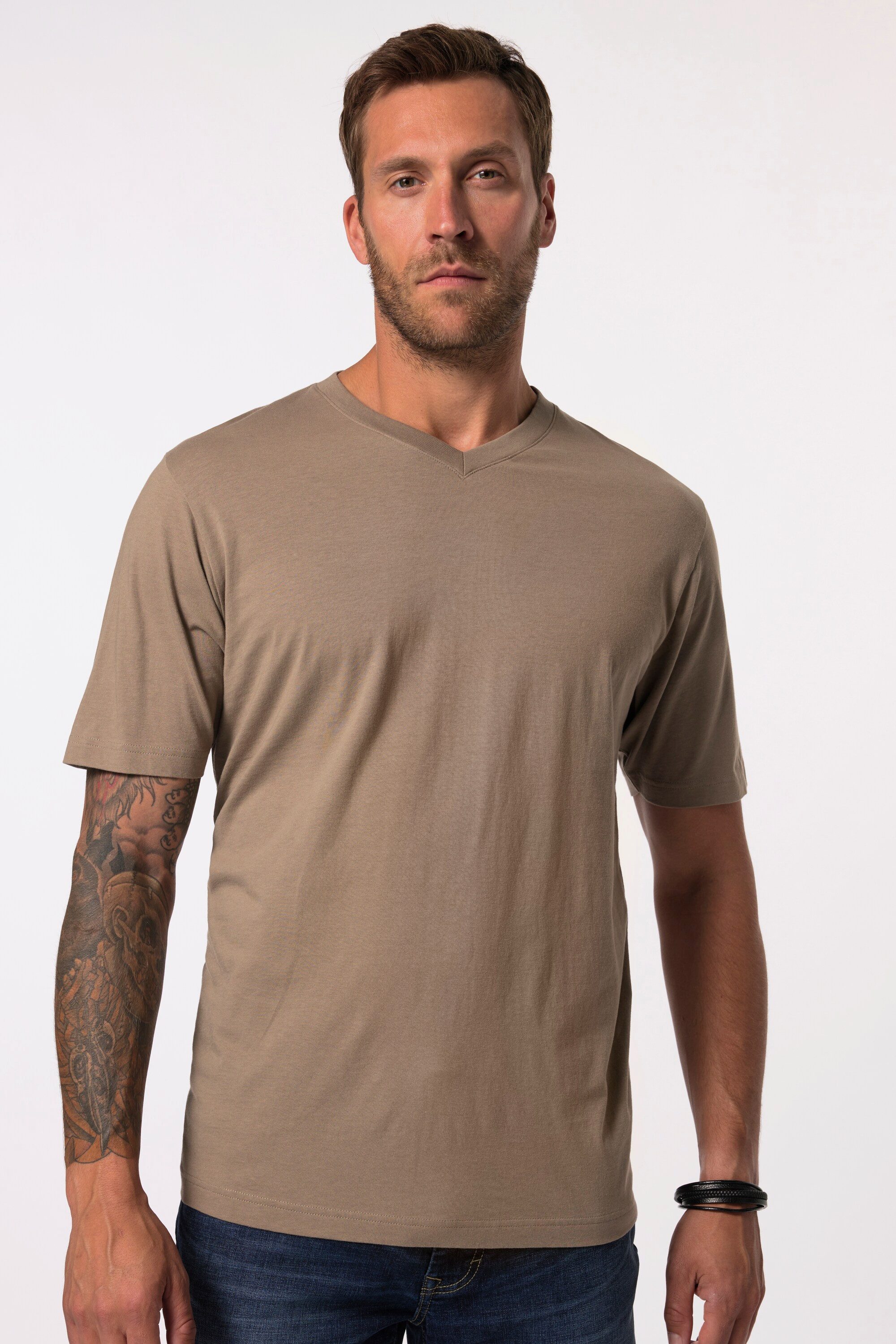 JP1880 T-Shirt T-Shirt Basic V-Ausschnitt bis günstig online kaufen