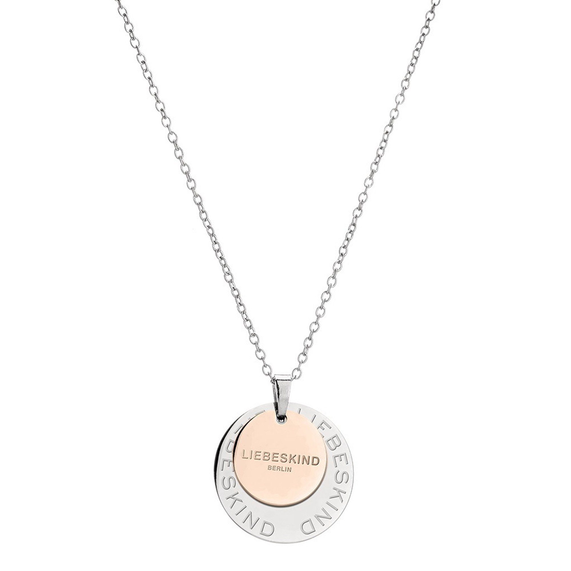 Liebeskind Berlin Kette mit Anhänger Logo Basic Edelstahl