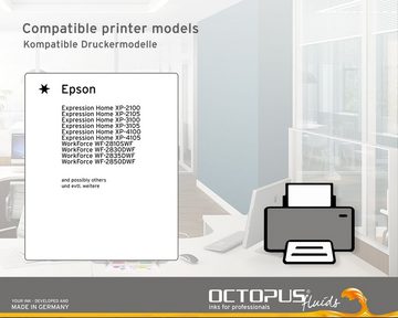 OCTOPUS Fluids Druckertinten Set für Epson 603 Druckertintenpatronen, Expression Nachfülltinte (für Epson, 4x 100 ml)