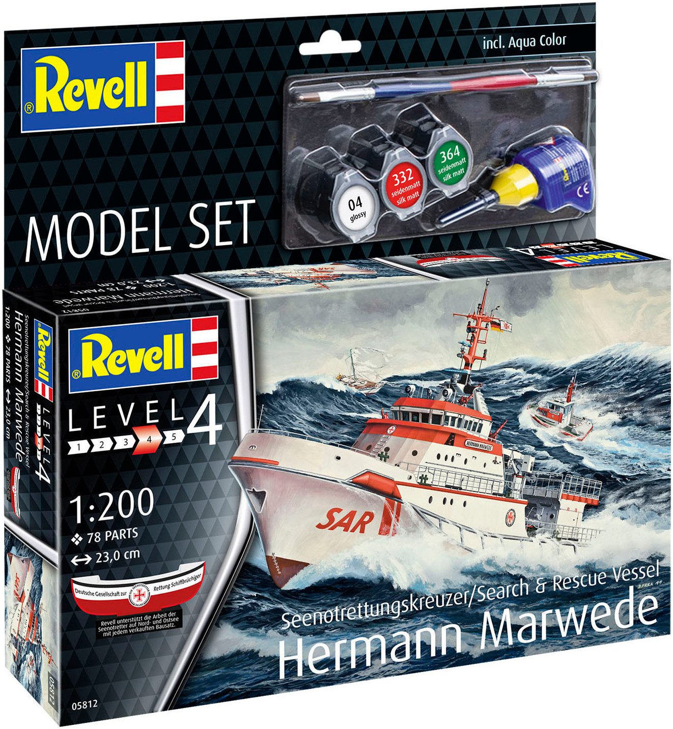 Revell® Modellbausatz Seenotkreuzer, Hermann Marwede, Made in Europe