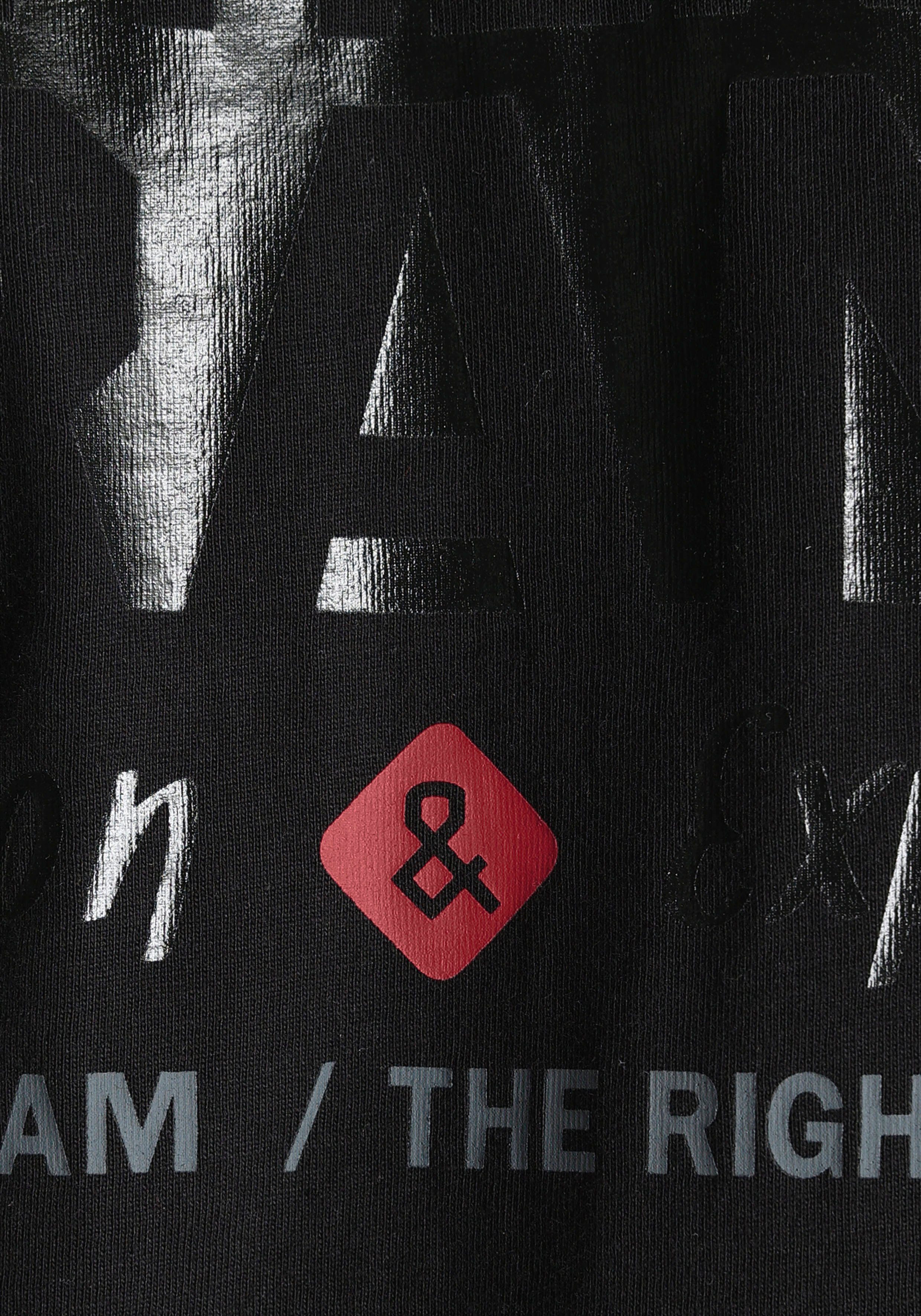 Man's World T-Shirt Kurzarm, mit Print, Rundhals, aus Baumwolle, auch in großen Größen