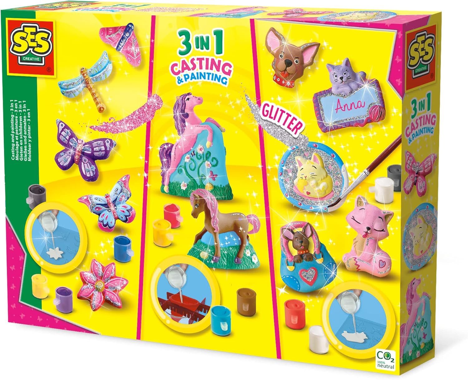 SES Kreativset SES Creative 01288 Gips Gießen 3-in-1 Set