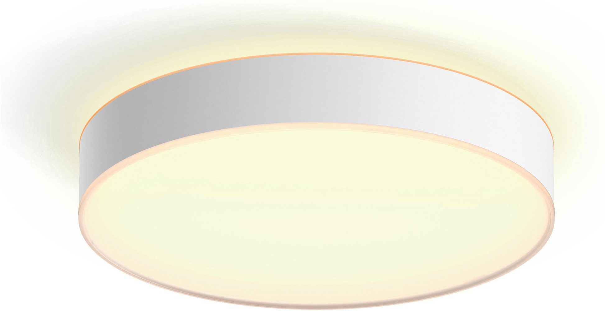 Philips Hue LED Deckenleuchte White Ambiance Devere, für Badezimmer Größe L, 3300lm, weiß, Abschaltautomatik, Bluetooth, CCT - über Fernbedienung, Dimmer, Dimmfunktion, Einschlafhilfe, Farbsteuerung, Farbwechsel, Fernbedienung, Infrarot inkl., Memory, nach Trennung vom Netz, Nachtlichtfunktion, Smart Home, Timerfunktion, Weckerfunktion, dimmbar über Fernbedienung, mehrere Helligkeitsstufen, LED fest integriert, warmweiß - kaltweiß, App- & Sprachsteuerung, Smart Home, versch. Weißtöne, Dimmschalter
