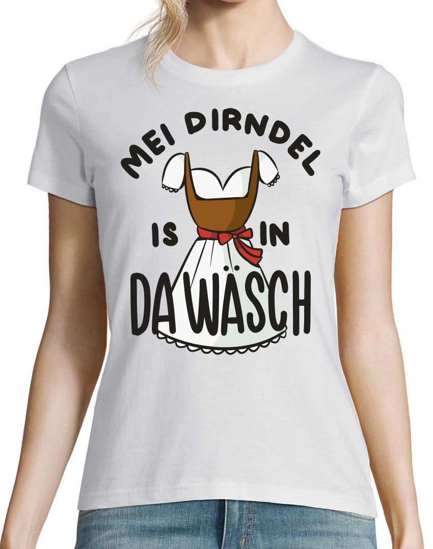 Youth Designz Print-Shirt MEI DIRNDEL IS IN DA WÄSCH Damen T-Shirt mit Fun- günstig online kaufen