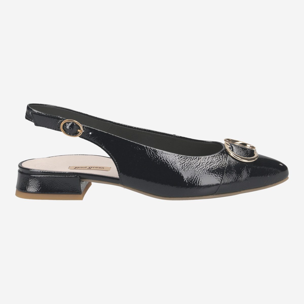 Paul Green 6091-035, Peeptoes & Slingpumps in Schwarzblau für Damen Peeptoepumps
