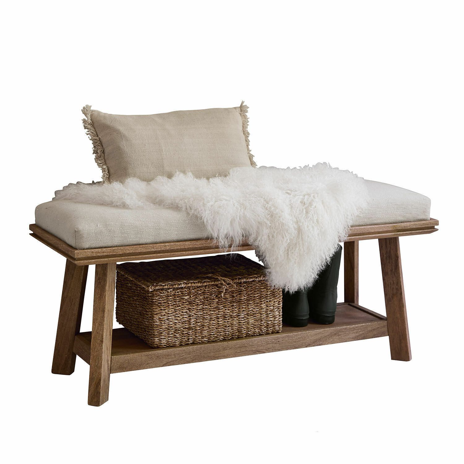 Mirabeau Bank Bank Abington braun/creme