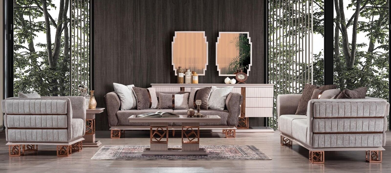 3 Stil Couch Sofa Sitz Sofas Wohnzimmer 3-Sitzer Design Dreisitz JVmoebel Sitzer Möbel