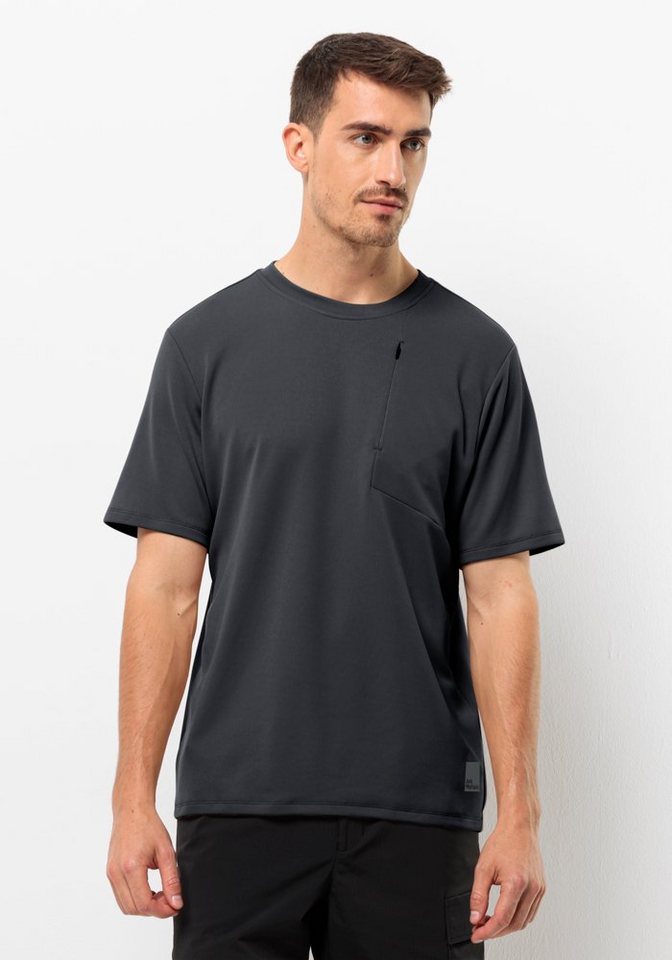 Jack Wolfskin T-Shirt BIKE COMMUTE T M, Schlichtes, modisches, dezentes  T-Shirt