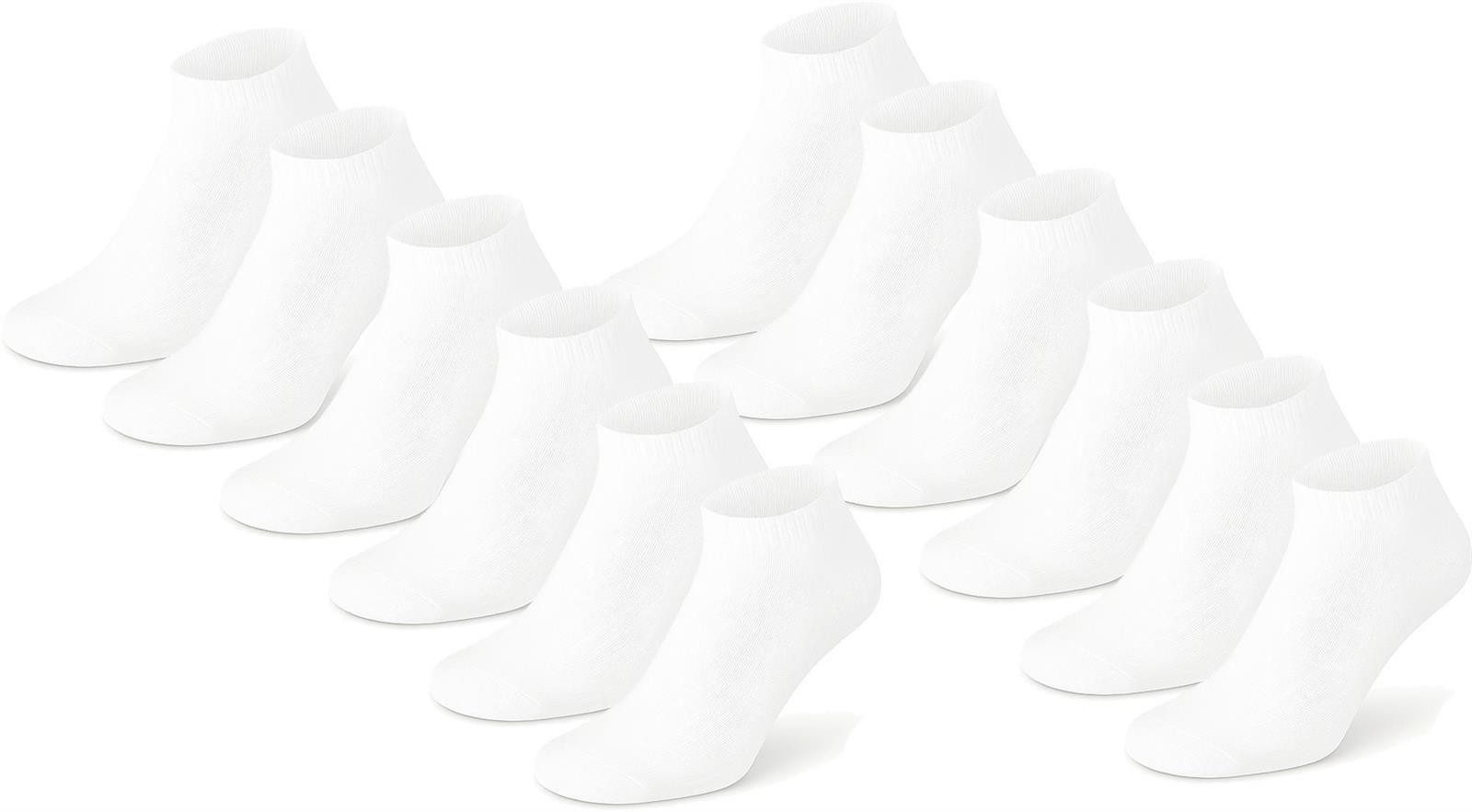 EloModa Sneakersocken 12 Paar Damen Sneaker Носки mit & ohne Muster Baumwolle, (12-Paar)