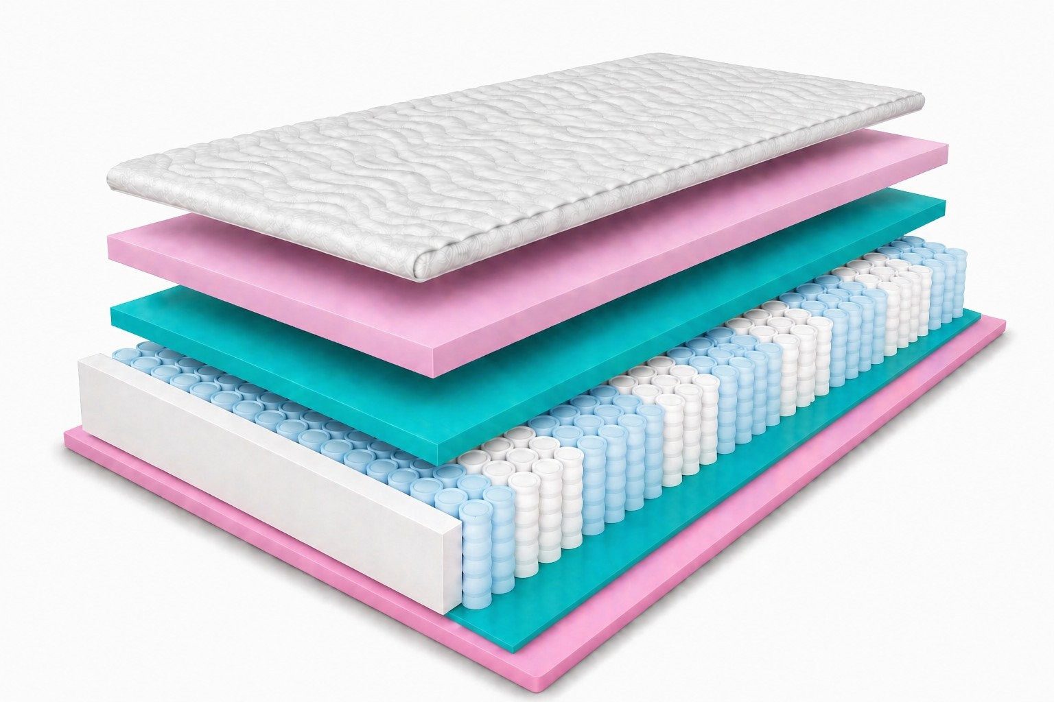 Taschenfederkernmatratze Montana, 140x200 cm, 160x200 cm, 180x200 cm & weitere Größen, MARPUR, 17 cm hoch, 7 ergonomische Liegezonen, H3 (mittelfest), Wendematratze
