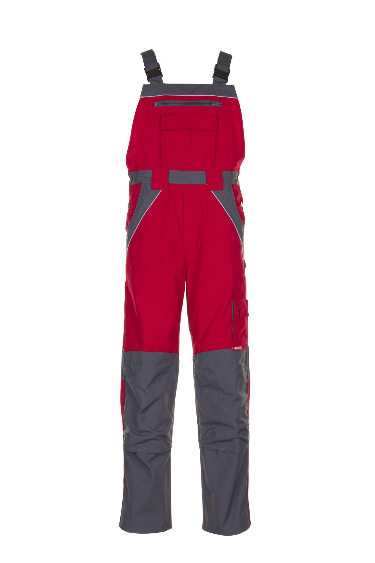 Planam Arbeitslatzhose PLANAM Herren Latzhose PLALINE Canvas Rot/Schiefer
