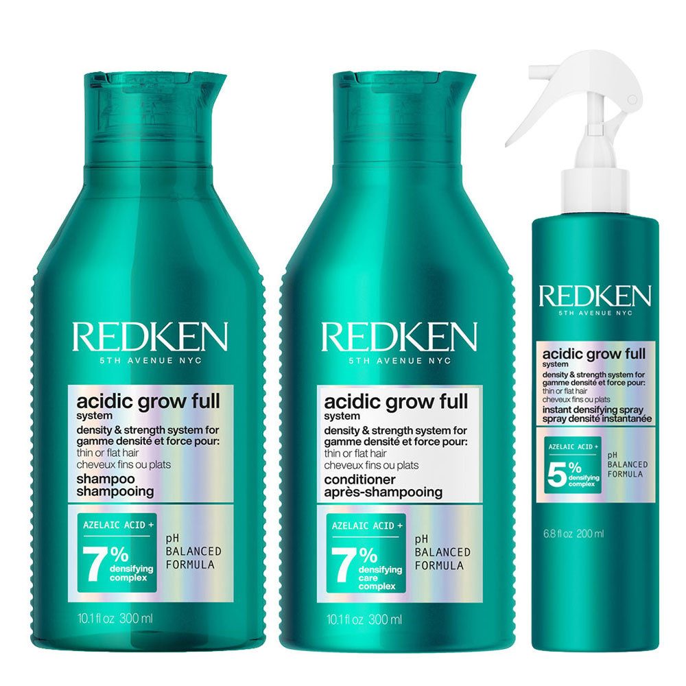 Redken Haarpflege-Set Redken Acidic Grow Full System Set Shampoo + Conditioner + Instant Den, 3-tlg., reichhaltig