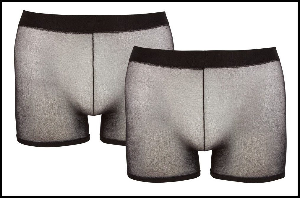 Svenjoyment Boxershorts 2er Pack, transparent sexy verführerisch