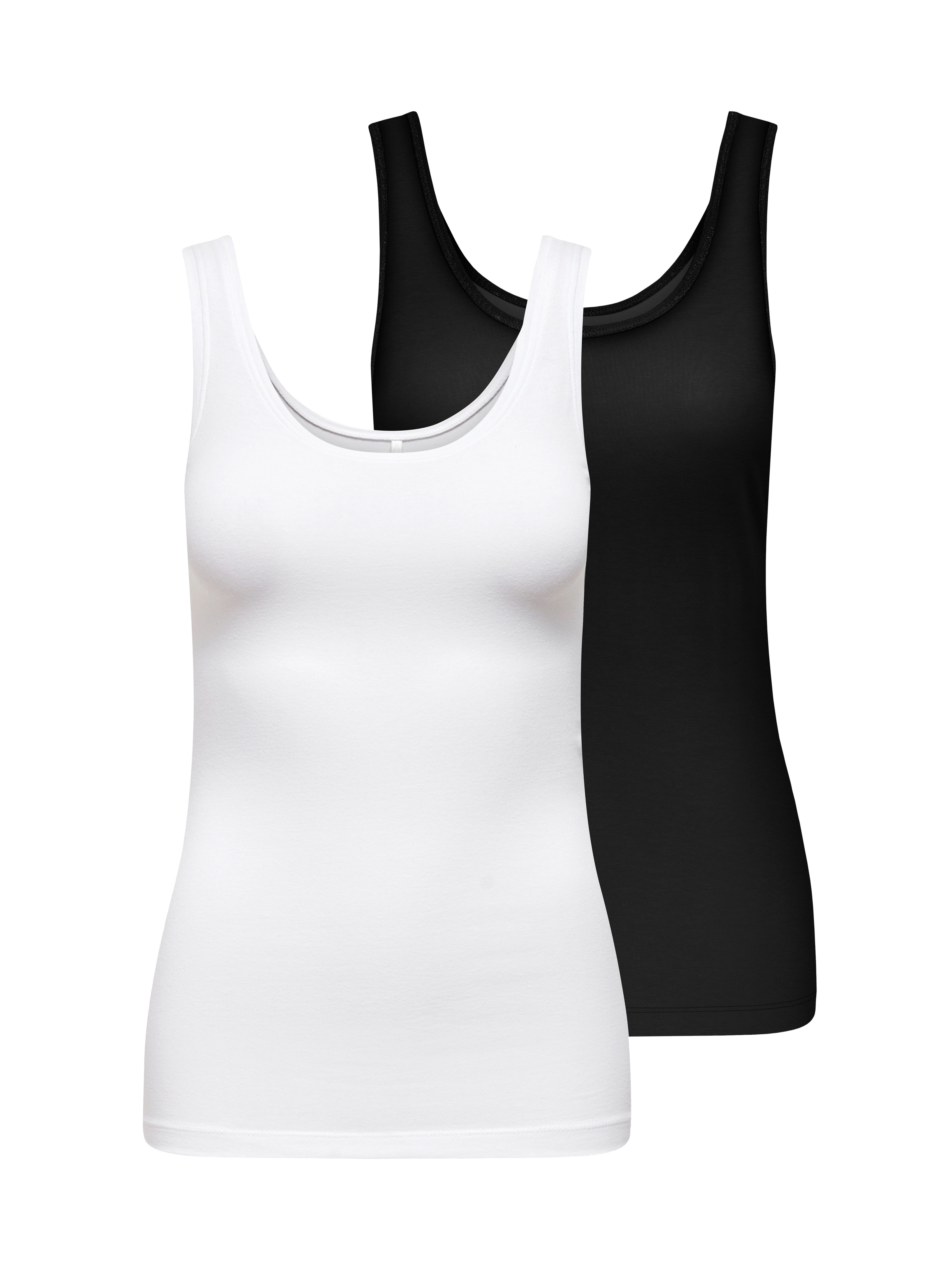ONLY Tanktop ONLLIVE LOVE S/L TANK TOP 2-PACK CS JRS (Packung, 2-tlg) günstig online kaufen