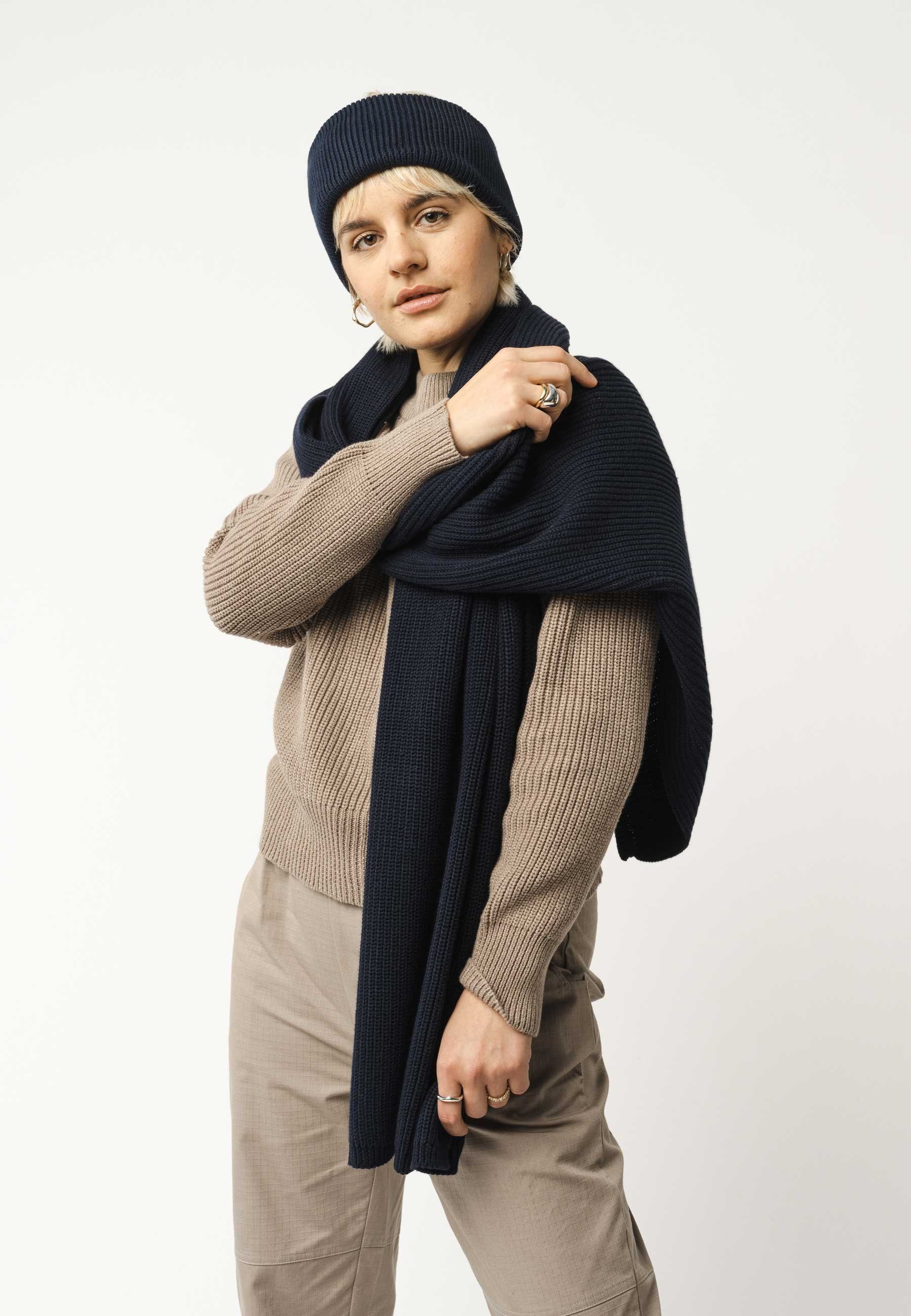 MELA Schal Unisex Rippstrick Schal NAGNA günstig online kaufen