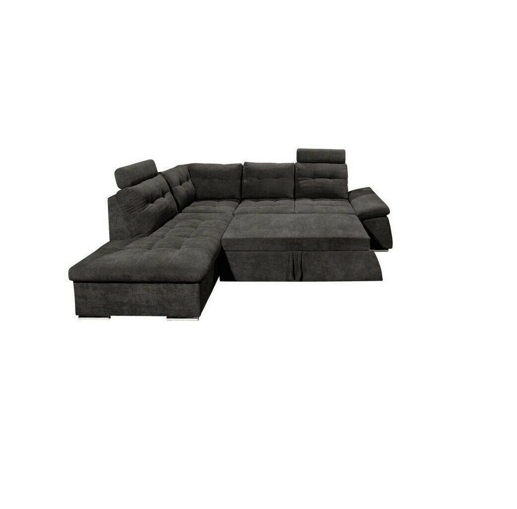 JVmoebel Sofa Made Couch in Polster Modern L-Form Europe Sofa Textil Ecksofa Design Bettfunktion