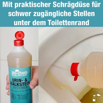 bio-chem Urin- und Kalkstein-Entferner SET 3x 1 l + Schrägdüse WC-Reiniger