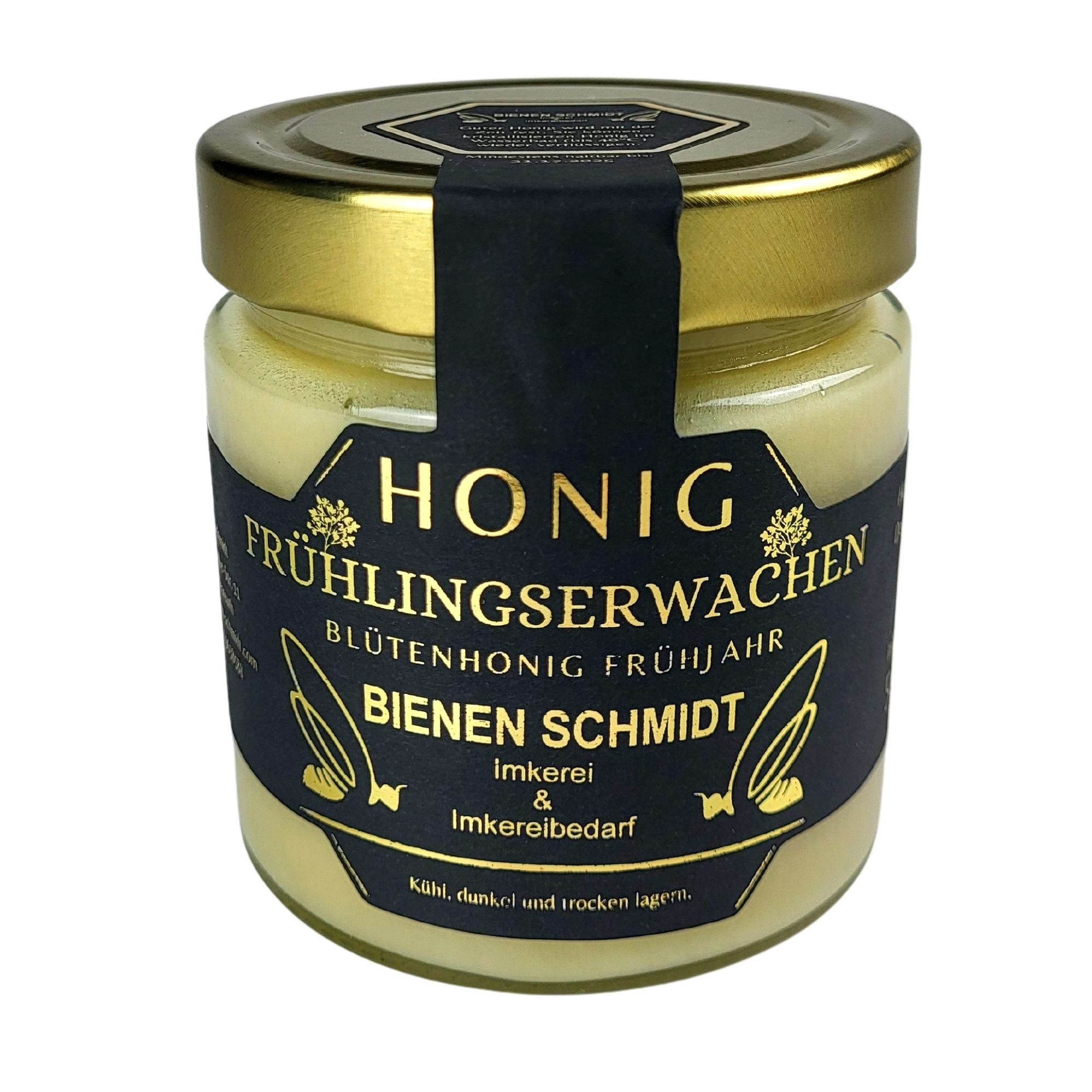 BIENEN SCHMIDT Honig "FRÜHLINGSERWACHEN" 500 g im Glas, Frühjahrshonig aus Oberfranken, rein und natürlich, deutscher Honig