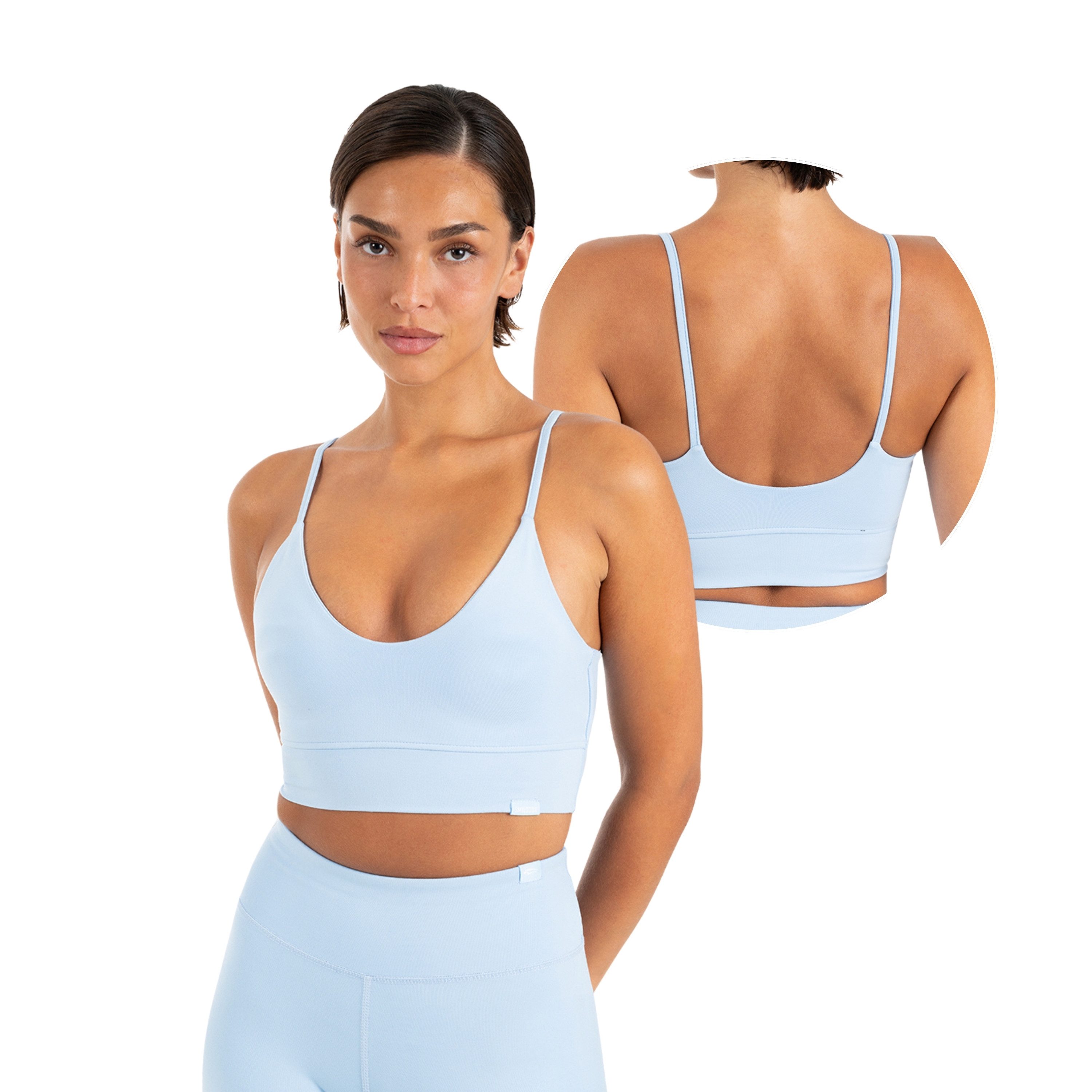 Smilodox Tanktop Lunara Damen, Croptop mit V-Ausschnitt, Shaped Fit, für Gym & Yoga Stretch, Shaping Fit, V-Neck, kurze Passform, Bewegungsfreiheit