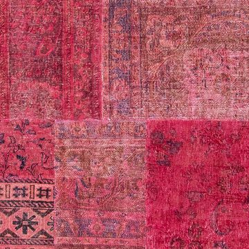 Teppich Patchwork - 237 x 151 cm - mehrfarbig, morgenland, rechteckig, Höhe: 7 mm, Wohnzimmer, Handgeknüpft, Einzelstück mit Zertifikat