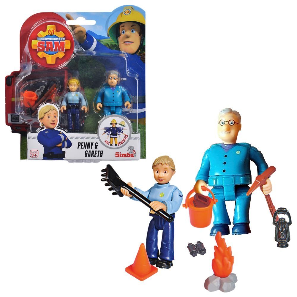 Feuerwehrmann Sam Spielfigur Penny & Gareth Feuerwehrmann Sam Spiel-Figuren Set Simba Toys