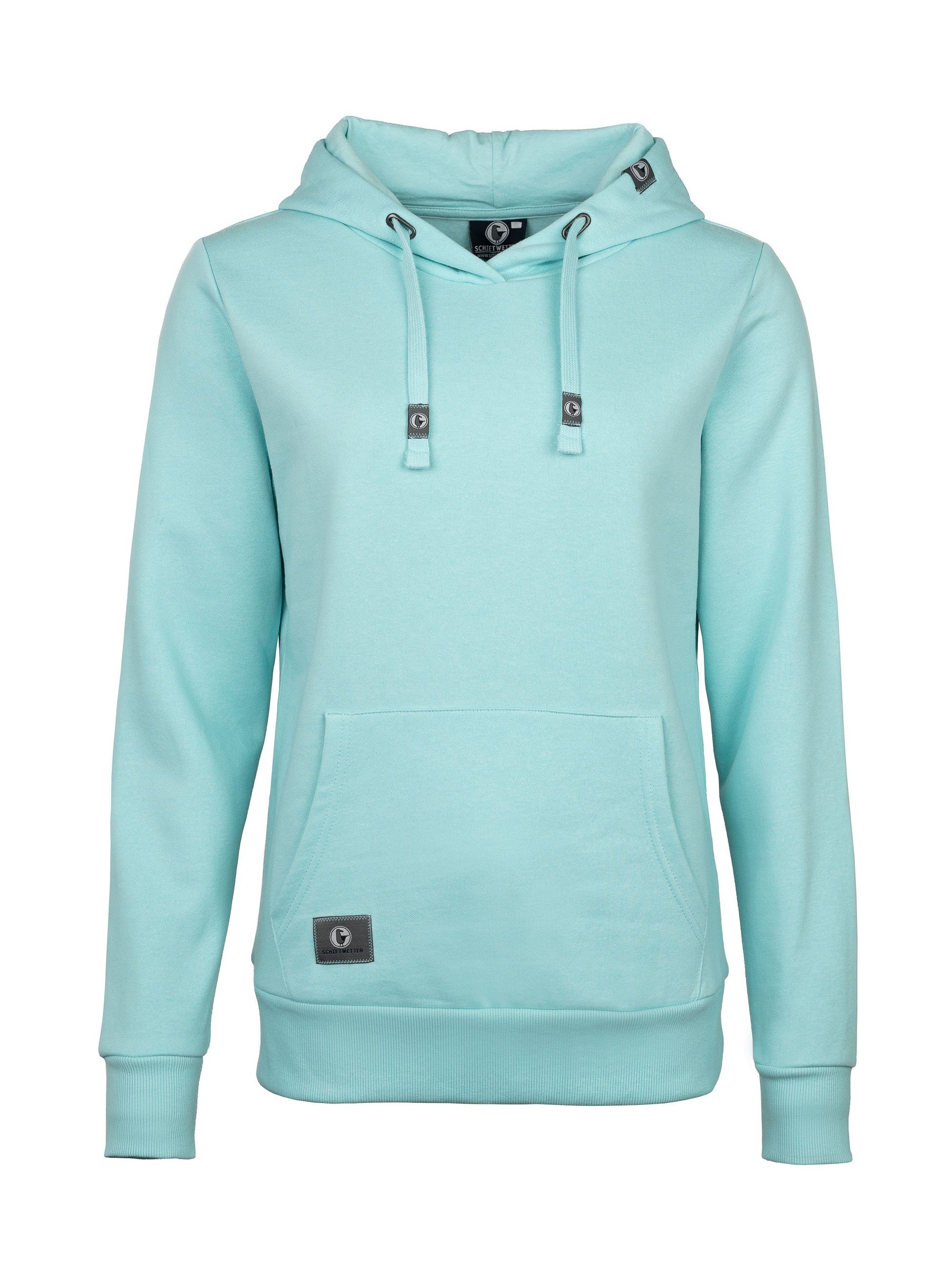 Schietwetter Kapuzenpullover Damen Hoodie "Maike" unifarben, mit Kängurutas günstig online kaufen