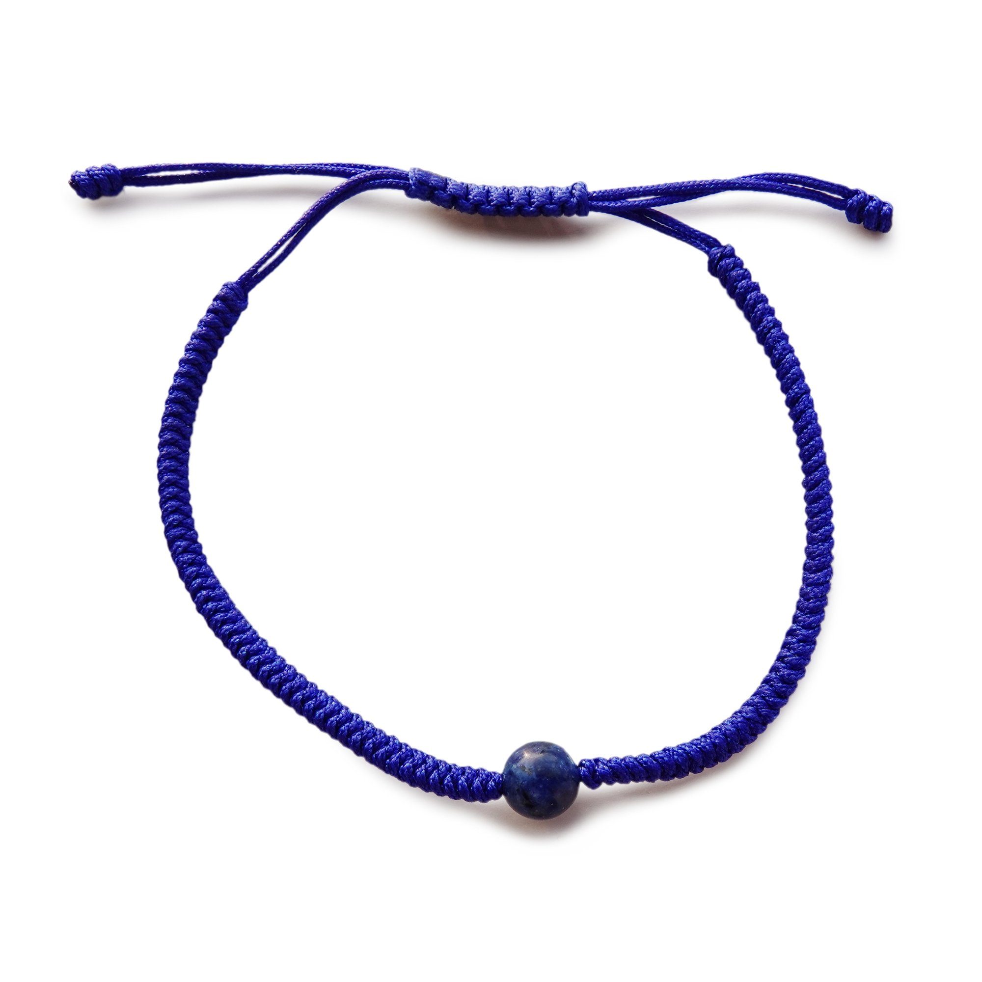Buddhapur Armband Yamyang - & Armband), Perle mit blaues Glücksarmband Edelstein-Perle Lapizlasuli (1 Armband Handarbeit Chakra