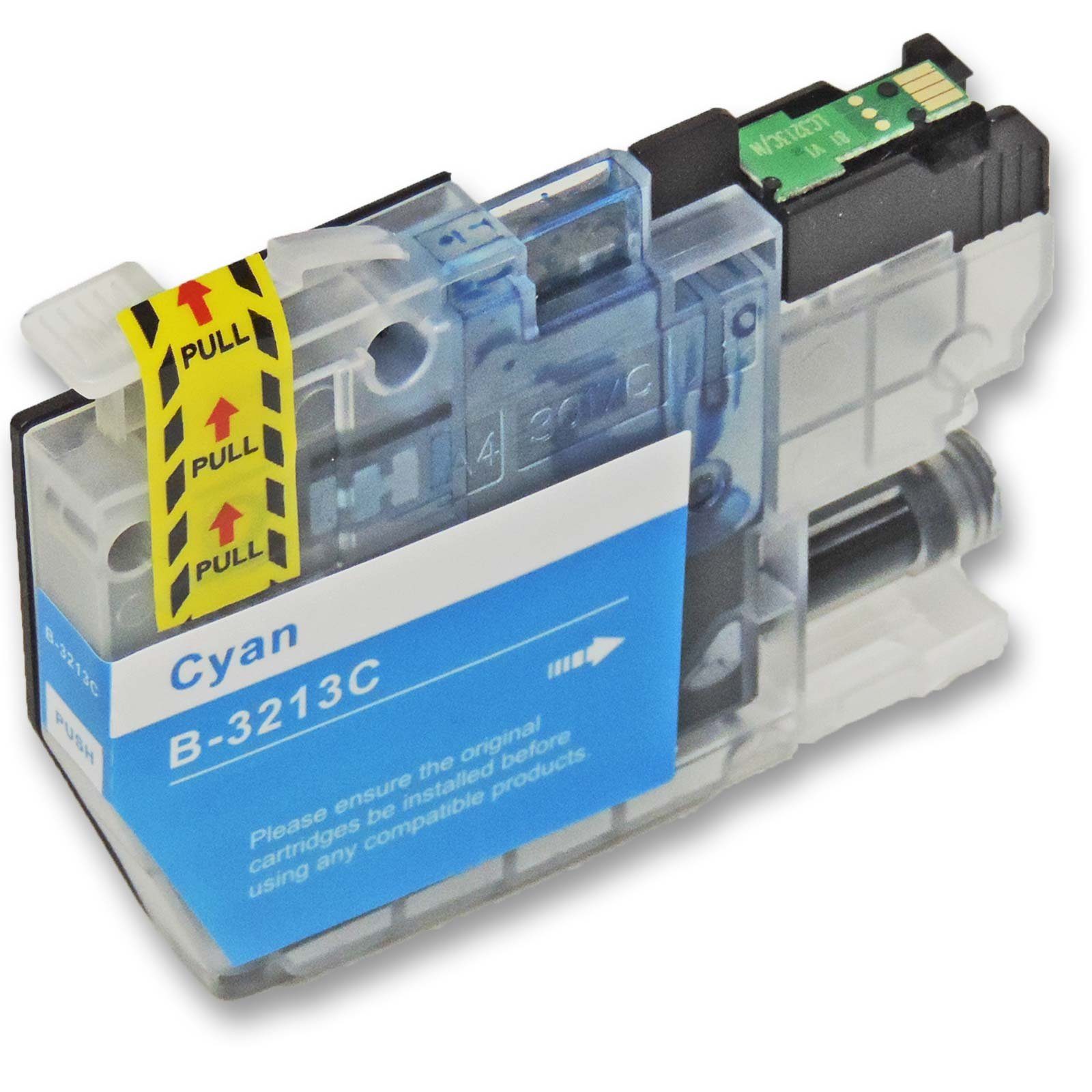 D&C Kompatibel Multipack (Schwarz, XL Brother LC-3213 4-Farben Tintenpatrone Cyan, Magen