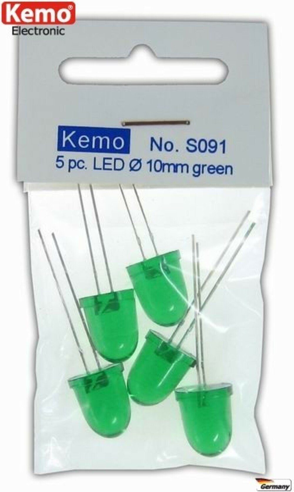 Kemo Modellbausatz LED Ø 10mm grün ca. 5 Stück
