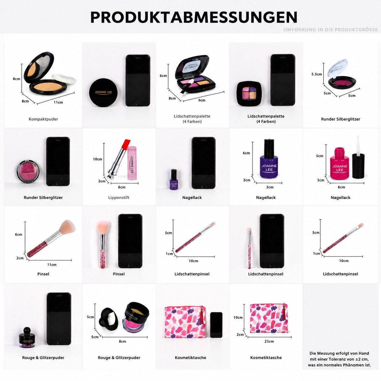 Toomoke Kreativset 12-teilige Kleinkind, Kinder-Make-up-Set, Make-up-Spielzeug, (Kinderschminke Set Mädchen, 12-tlg., Rollenspiel für Kinder,tragbares Spielzeug), Mini Beauty Salon Spielset