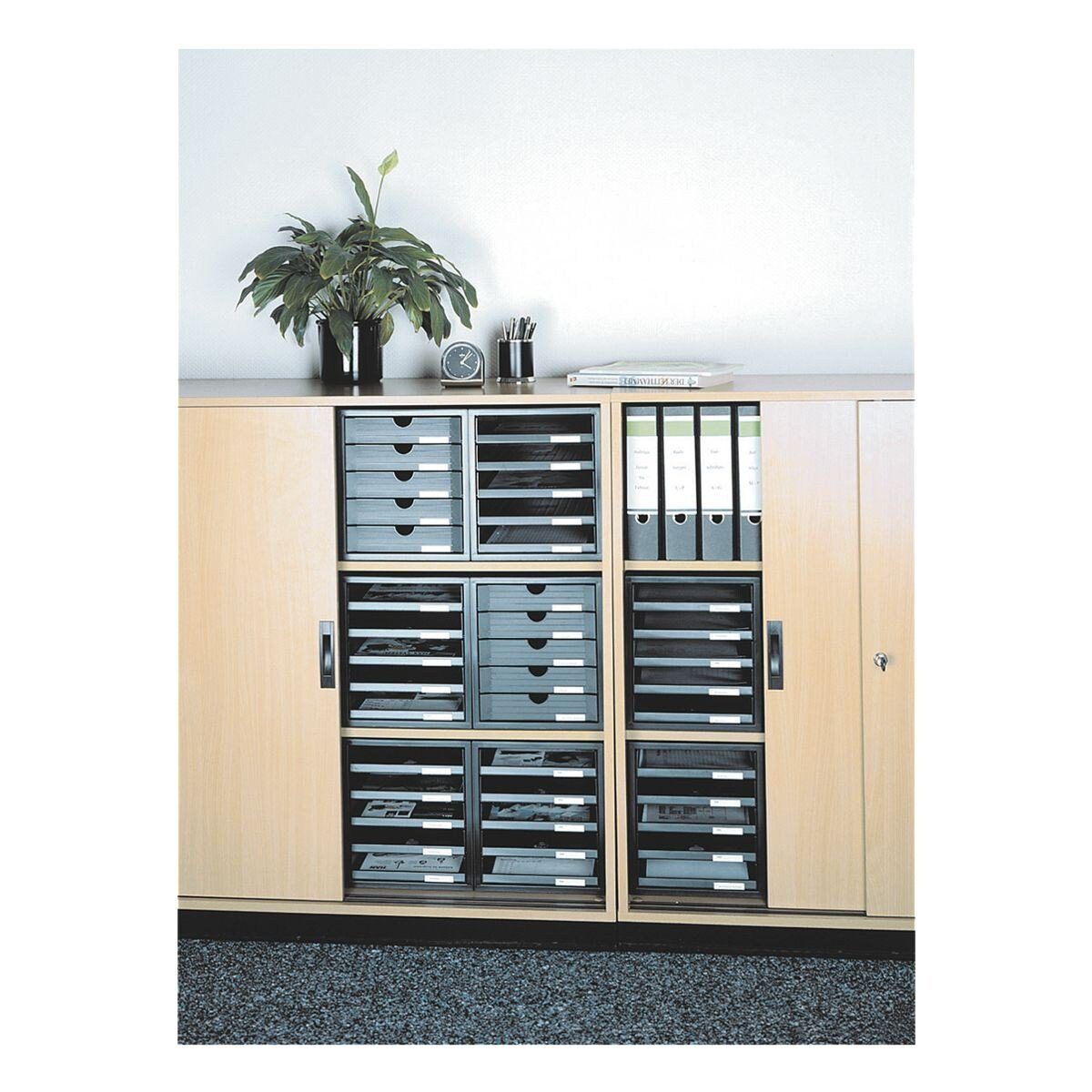 HAN Schubladenbox 1450, mit 5 Schubladen, geschlossen, stapelbar/ integrierbar