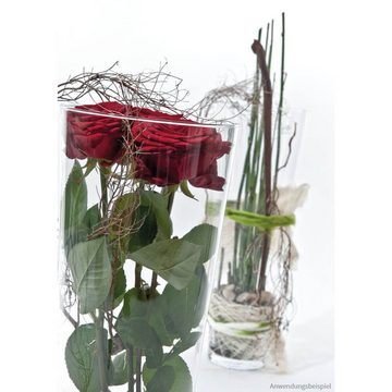 matches21 HOME & HOBBY Dekovase Vase Glas konisch Glasvase Blumenvase 17 cm (1 St)