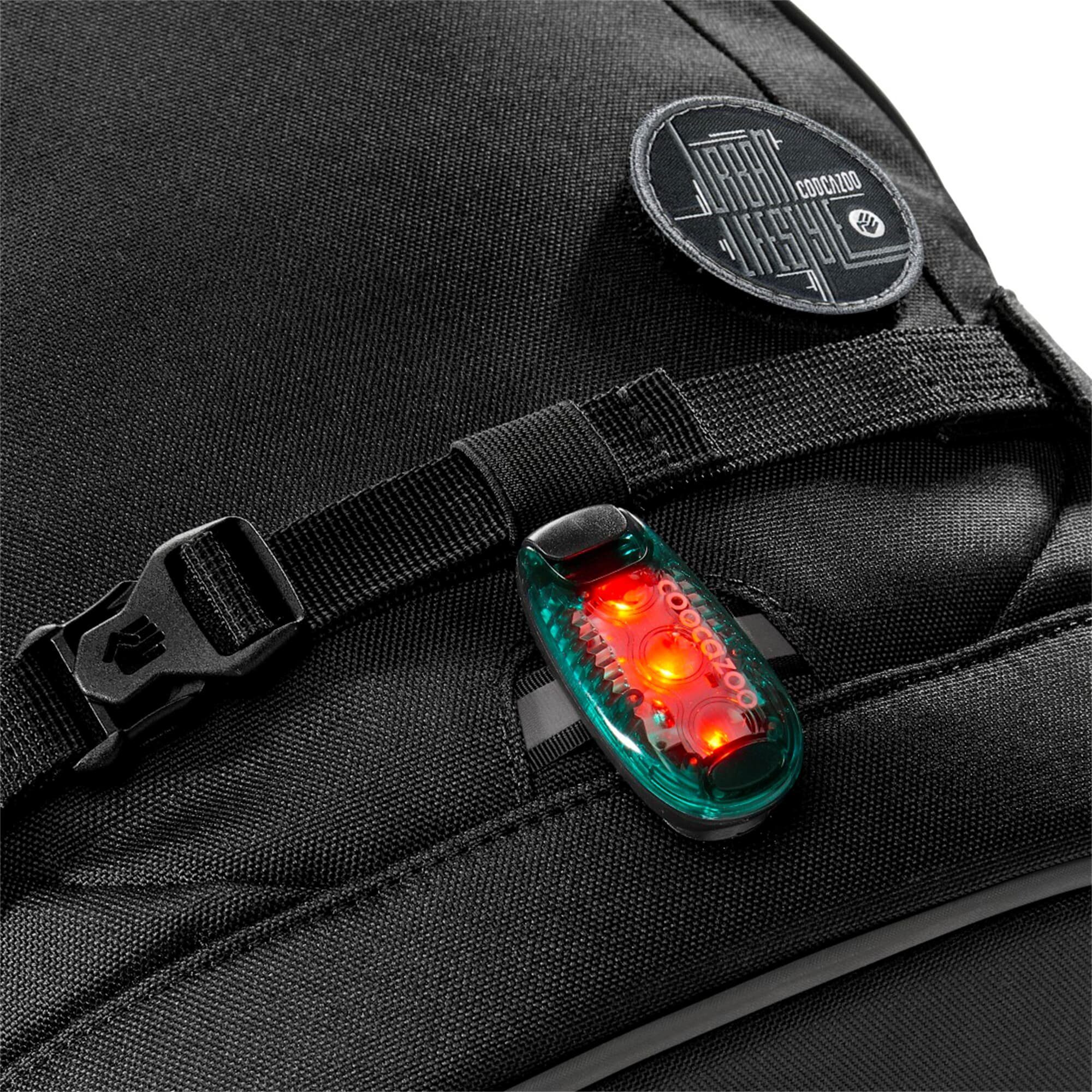 coocazoo LED Klemmleuchte LED-Sicherheitsklemmleuchte "Fresh Mint", schwarz-, Spritzwassergeschützt