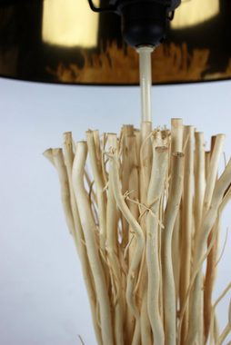 Cosy Home Ideas Tischleuchte Tischlampe Zweige Holz auf Sockel mit Lampenschirm schwarz, ohne Leuchtmittel, warmweiß, mit Holz gestaltet