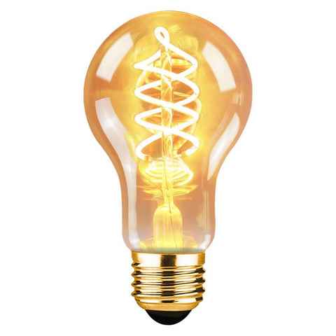 ZMH LED-Leuchtmittel Edison Vintage Glühbirne 4W Glühlampe A60 Antike Bulb Ideal Nostalgie, E27, 1 St., Warmweiß, E27 1 Stück Warmweiß