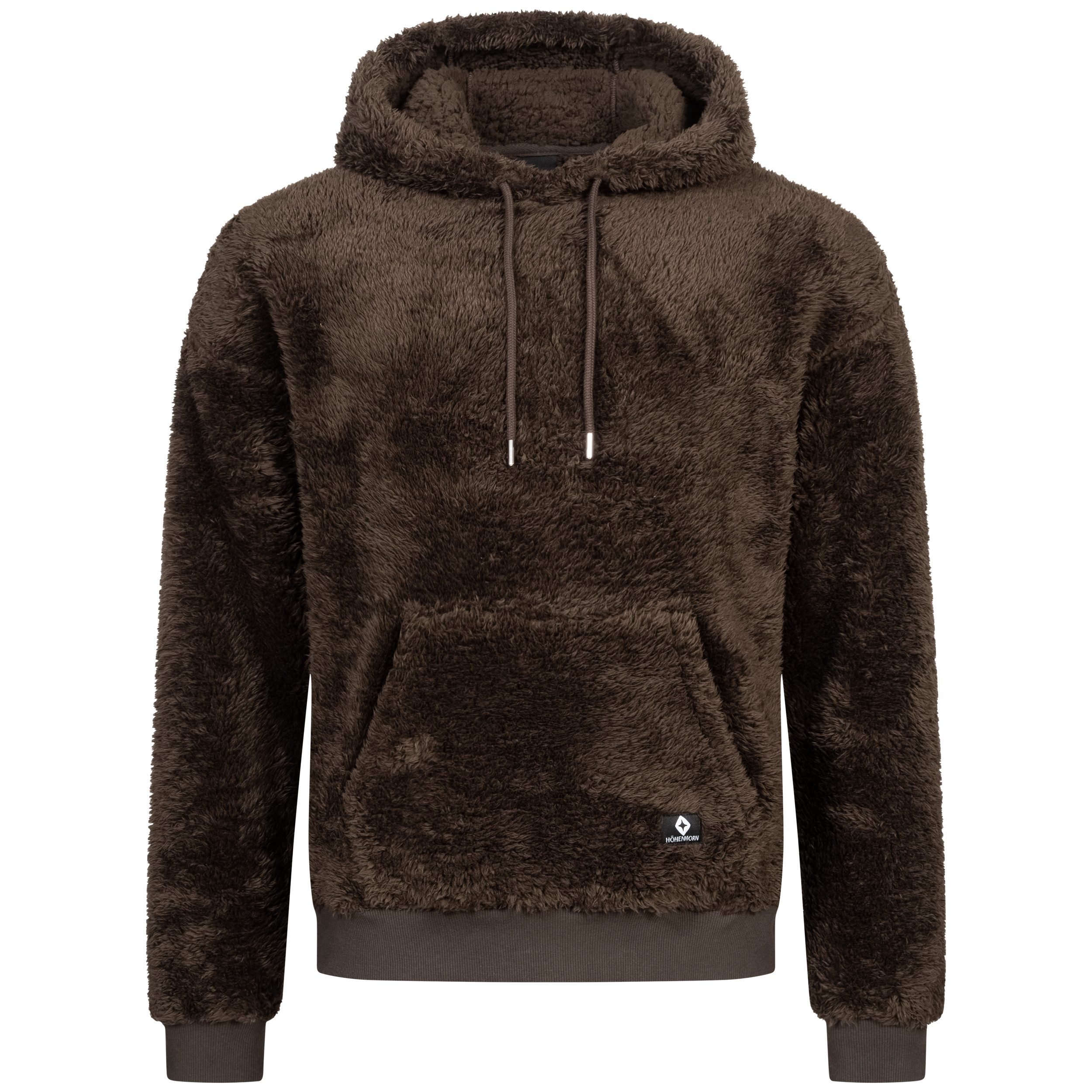 Hoodie Bärg Teddyfleece Herren Kapuzen Pullover für Männer Hoody Sweatshirt