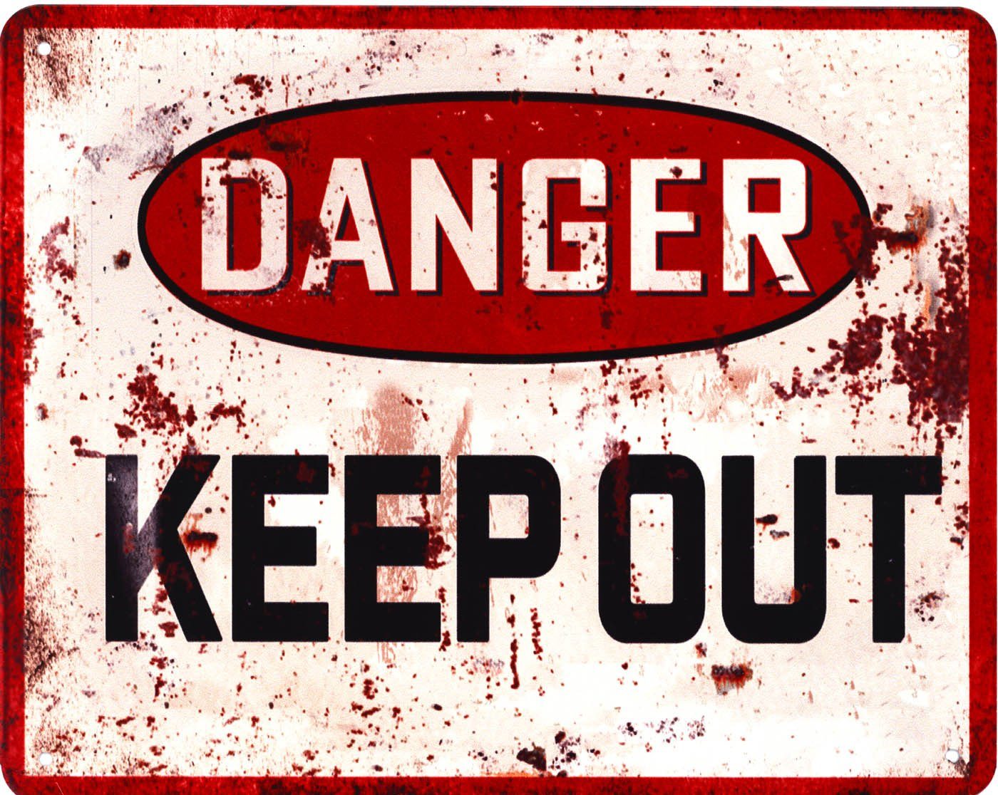 Metallschild Blechschild Danger Keep Out