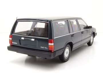 Minichamps Modellauto Volvo 740 GL Break Kombi 1986 dunkelgrün metallic Modellauto 1:18, Maßstab 1:18