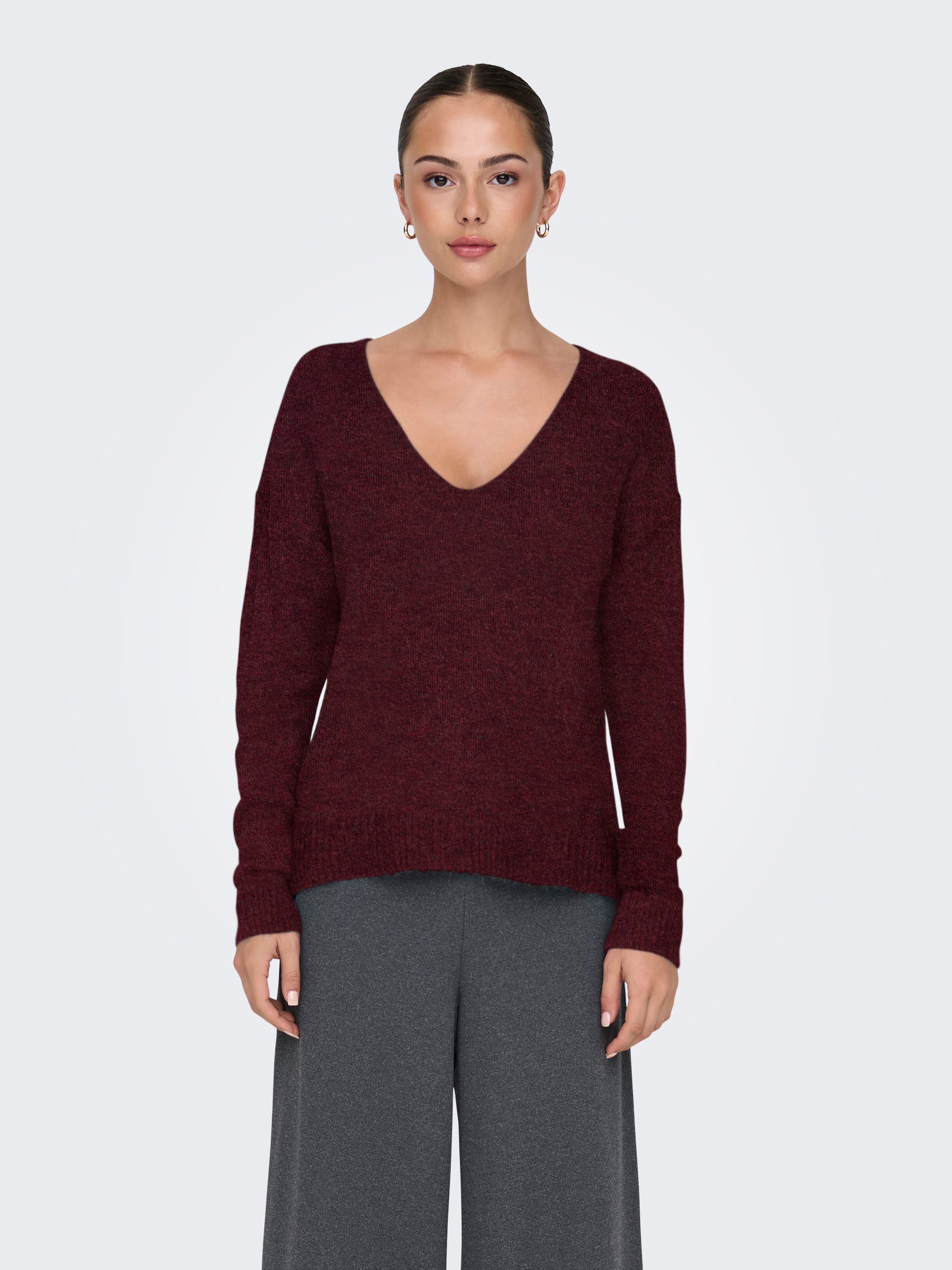 JDY V-Ausschnitt-Pullover JDYELANORA L/S V-NECK PULLO. günstig online kaufen