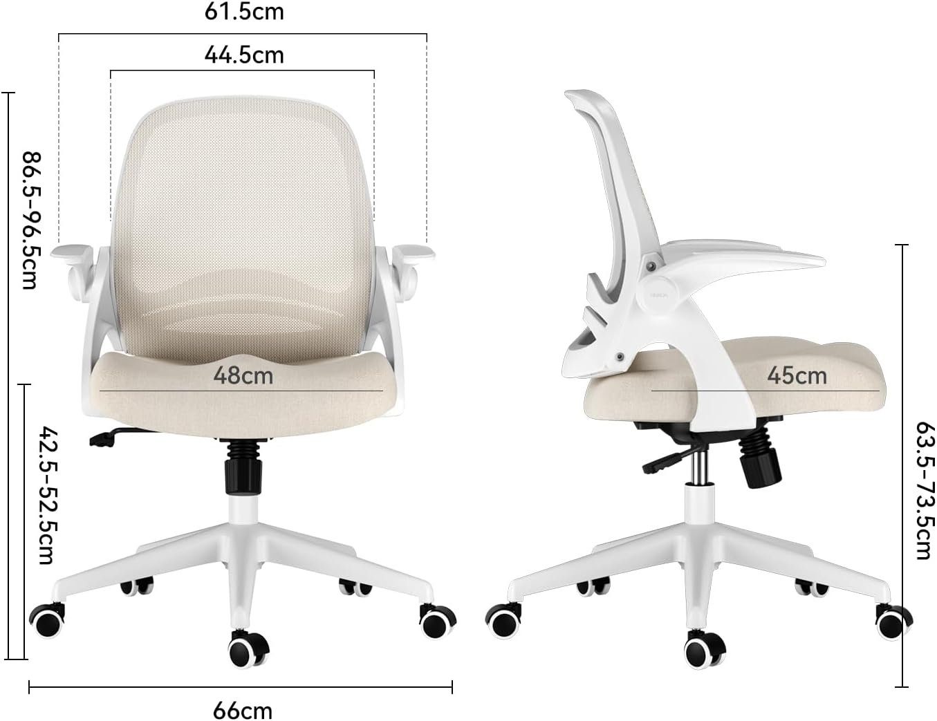 Schreibtischstuhl ergonomisch: Sitz), Bürostuhl Hbada verstellbarem Bürostuhl mit Ergonomischer Schreibtischstuhl (Bürostuhl Arbeitsstuhl Drehstuhl
