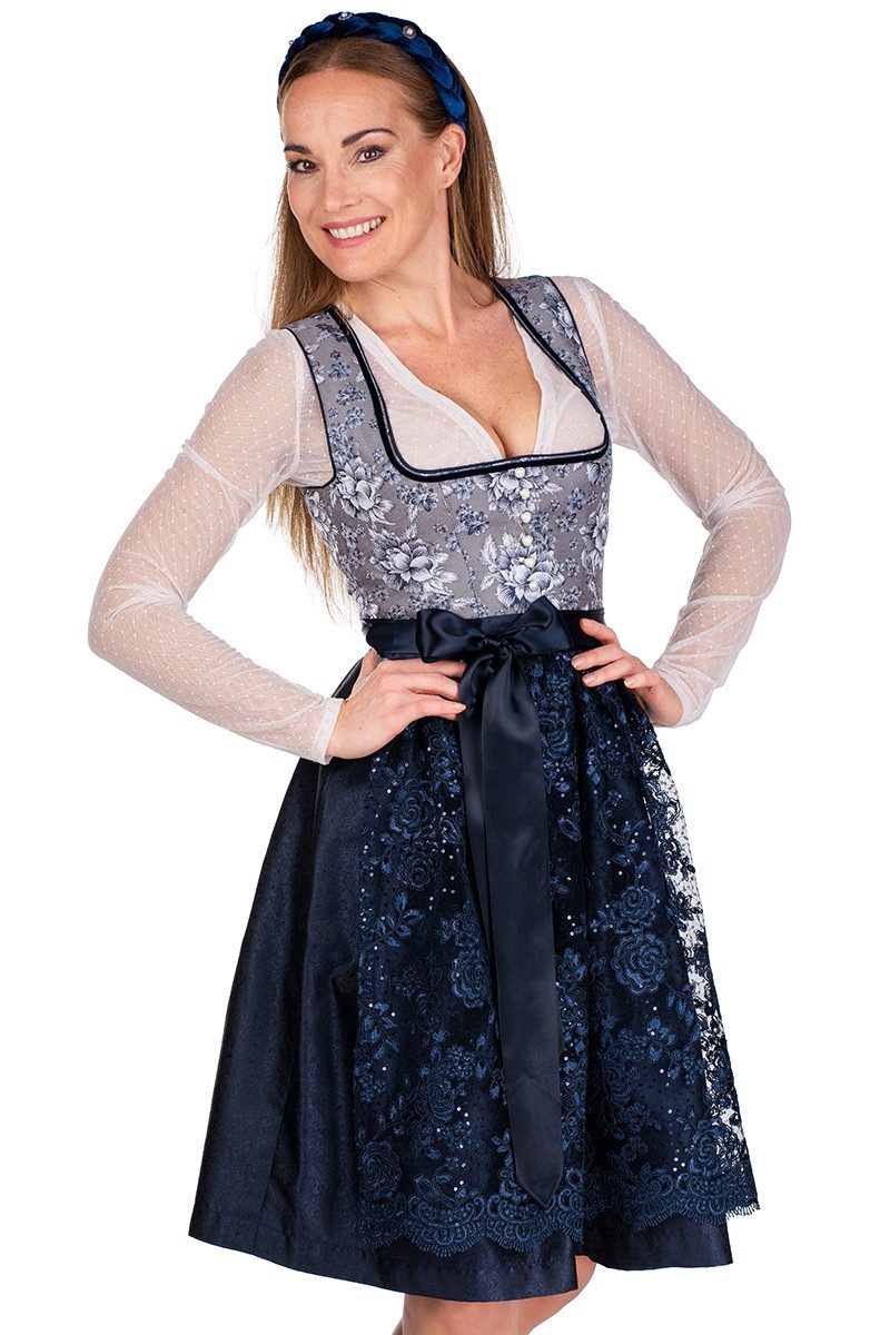 MarJo Dirndlbluse Dirndlbluse - HALINA-DORINA LA - offweiß, schwarz – Bild 4 von 5