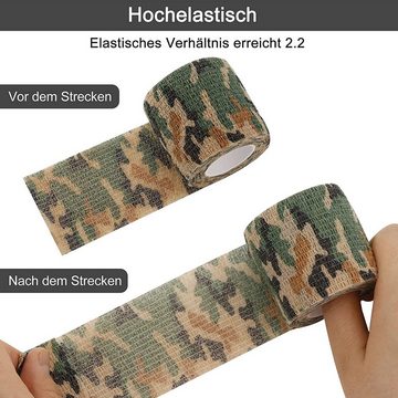 COOL-i ® Bandage, 12 Rollen Camouflage Selbstklebender Bandage Für Finger Handgelenk,Knie,Knöchel Verstauchungen und Schwellungen 5cm*4,5m