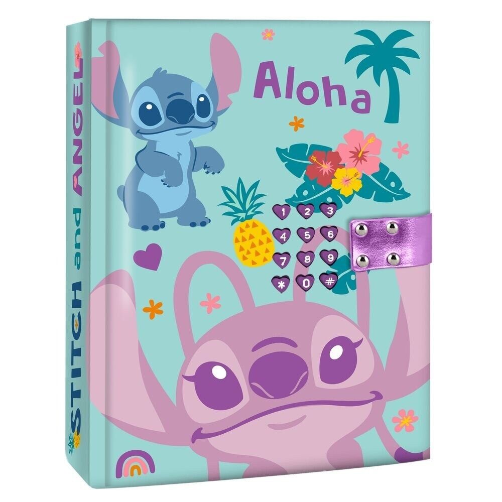 Kids Euroswan Tagebuch Disney Stitch geheimer Tagebuch-Code