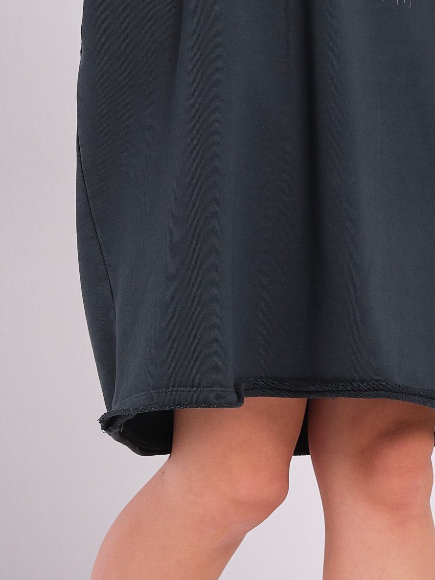 Rockupy Shirtkleid in Anthrazit Caitlin mit eindrucksvollem Print