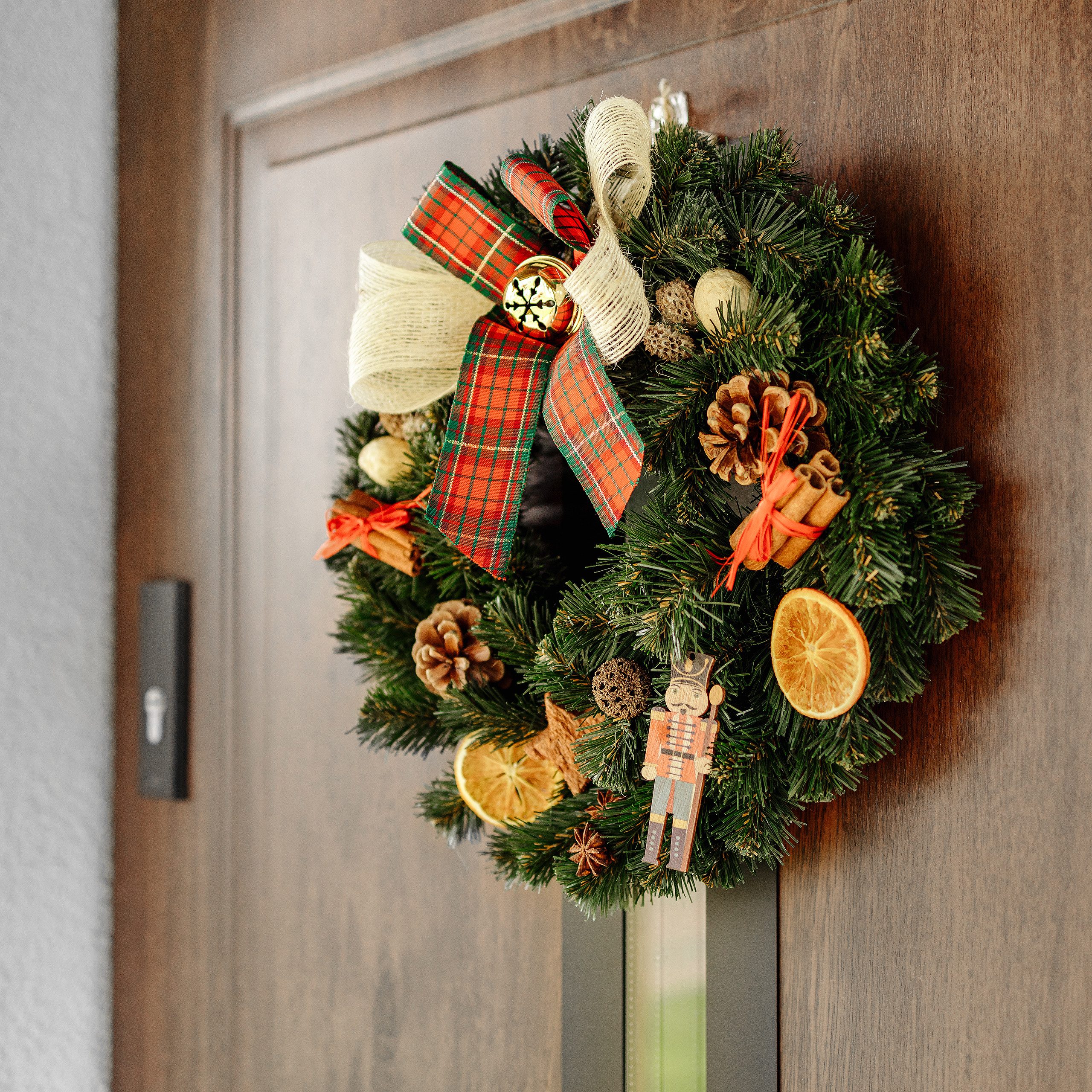 Kunstkranz Weihnachtskranz Türkranz Weihnachten Künstlich Durchmesser 35 cm günstig online kaufen