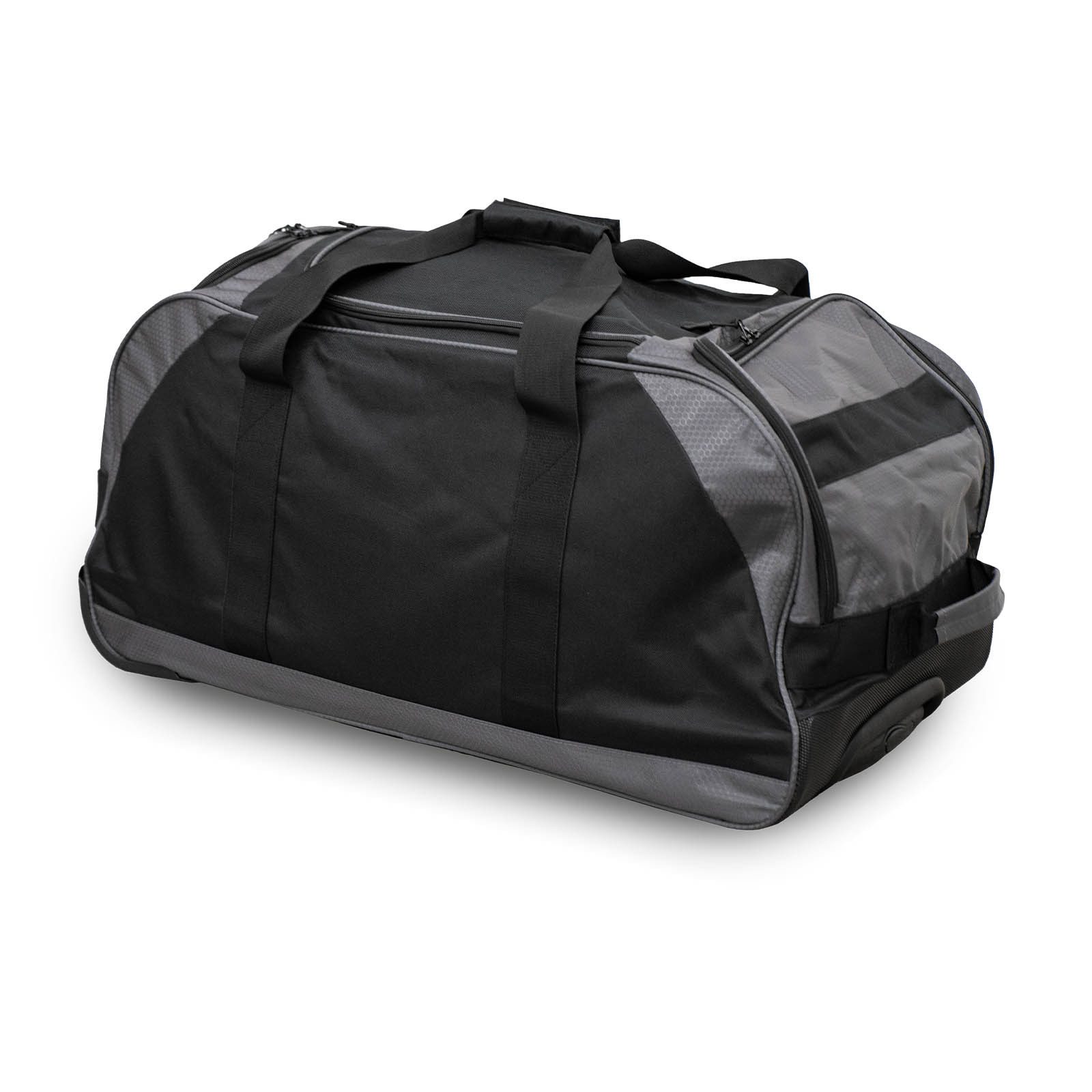 Weber GmbH Reisetasche Weber #Werkeholics Reisetasche mit Rollen schwarz, 100L, großen Seitentasche für Schuhe oder Helm, ausziehbarer Griff – Bild 4 von 5