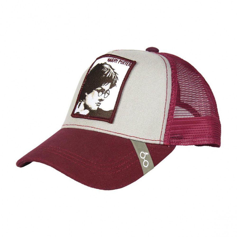 Baseball Cap HARRY POTTER Baseballcap Cappy Base Cap Schirmmütze Truckercap weinrot-beige Gr.58